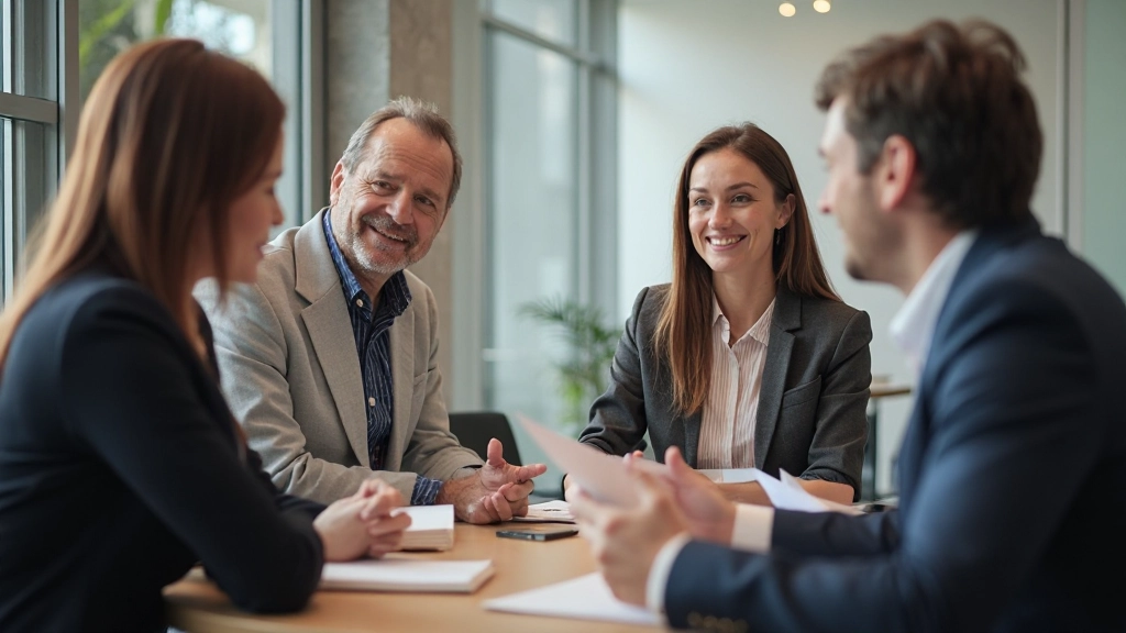 Tím kolegov diskutujúcich okolo konferenčného stola